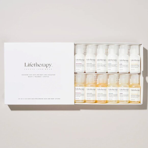 NIB Lifetherapy Discovery Mini Bath & Body Gift Set Travel-Size Luxury Fragrance - Picture 1 of 4